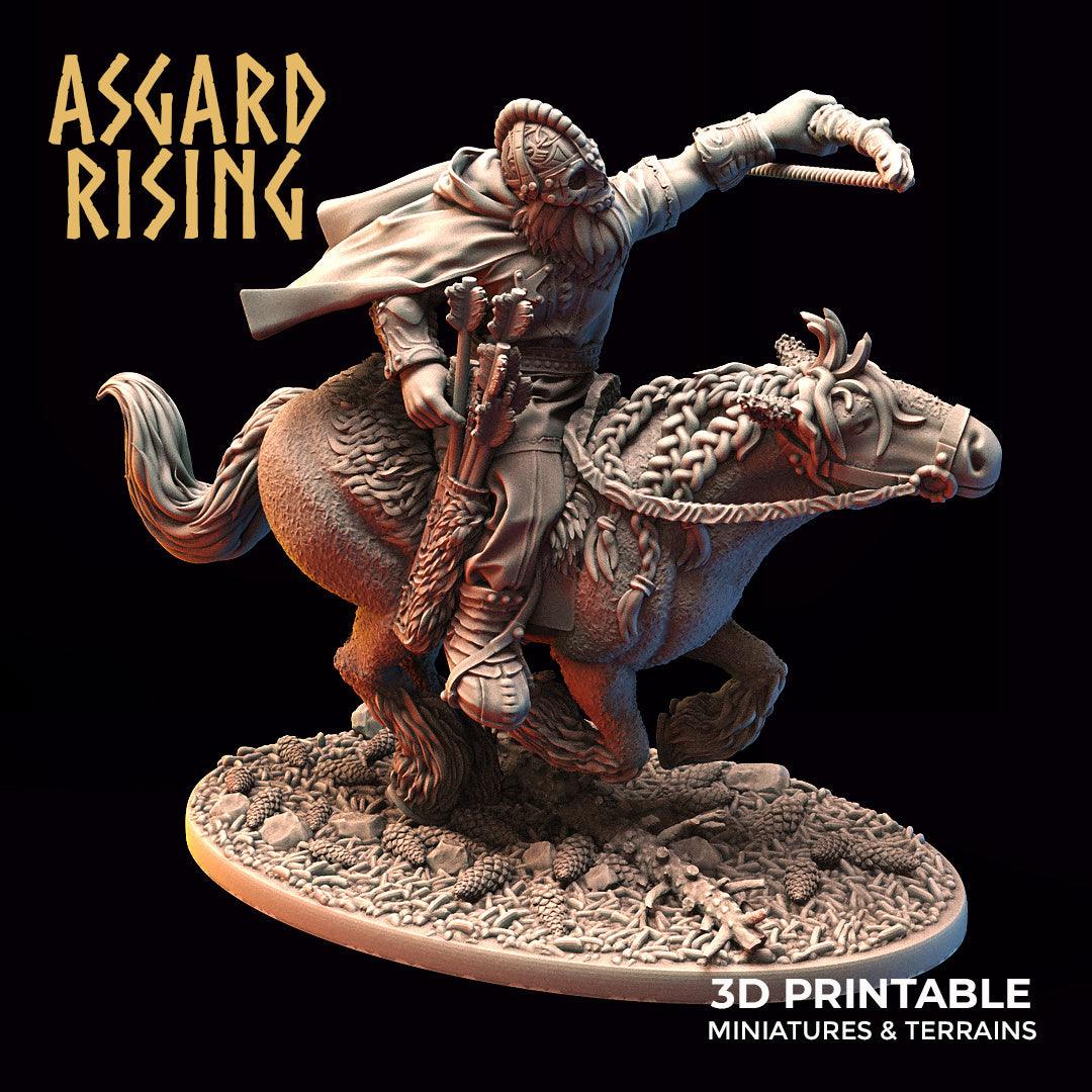 3D Printed Asgard Rising Viking Riders Modular Warband 28mm - 32mm - 3D Printing Boss 