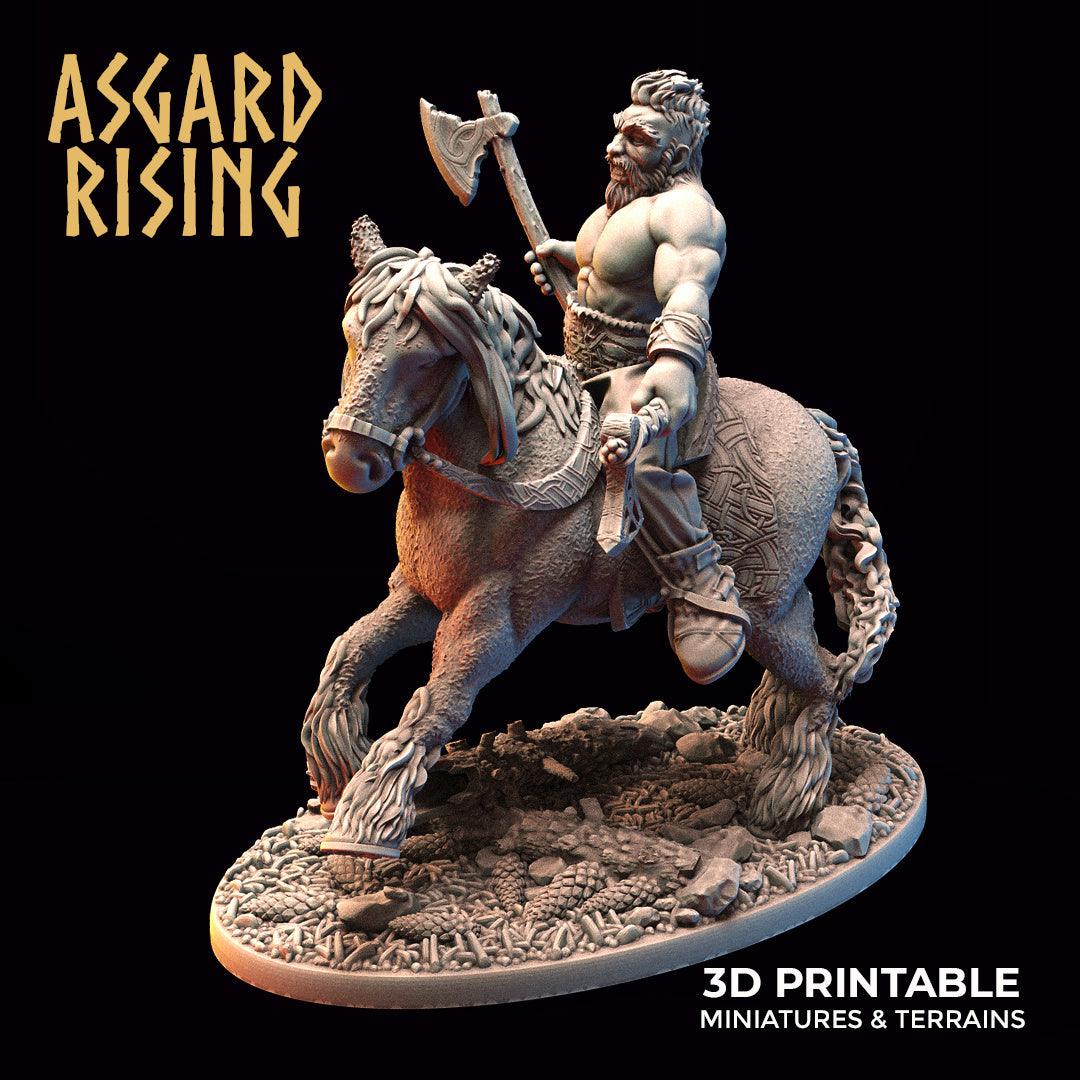 3D Printed Asgard Rising Viking Riders Modular Warband 28mm - 32mm - 3D Printing Boss 