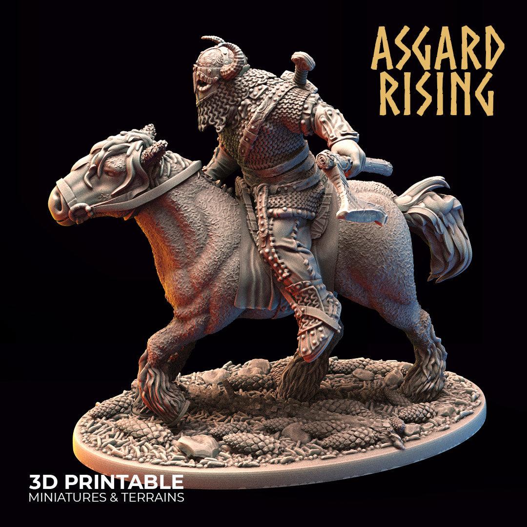 3D Printed Asgard Rising Viking Riders Modular Warband 28mm - 32mm - 3D Printing Boss 