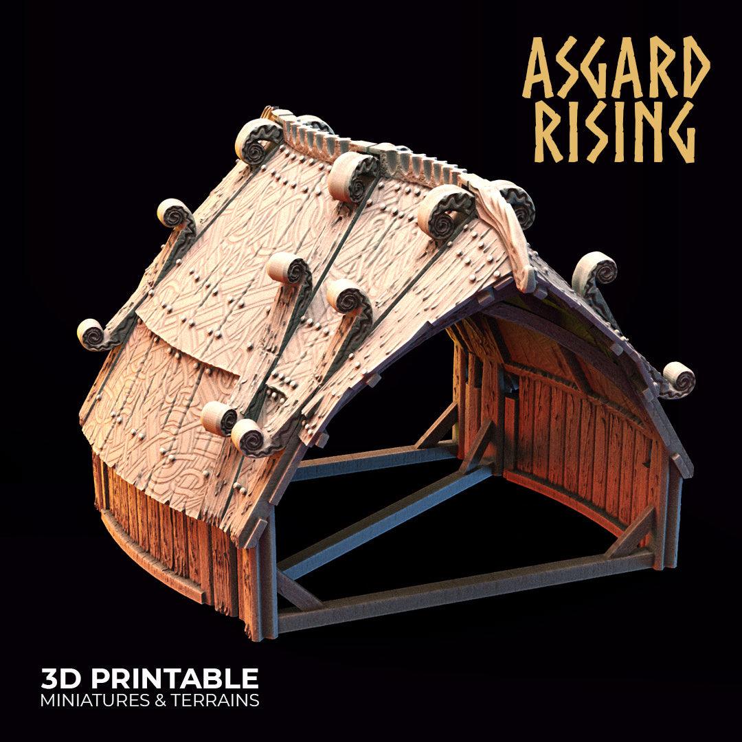 3D Printed Asgard Rising Viking Village Modular Set 28mm - 32mm Ragnarok D&D - 3D Printing Boss 