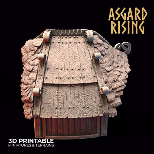 3D Printed Asgard Rising Viking Village Volume 2 Modular Set 28mm - 32mm Ragnarok D&D - 3D Printing Boss 