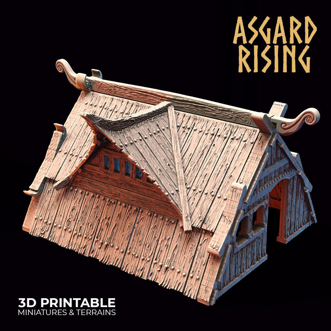 3D Printed Asgard Rising Viking Village Volume 2 Modular Set 28mm - 32mm Ragnarok D&D - 3D Printing Boss 