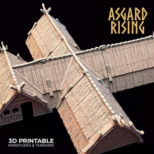 3D Printed Asgard Rising Viking Village Volume 2 Modular Set 28mm - 32mm Ragnarok D&D - 3D Printing Boss 