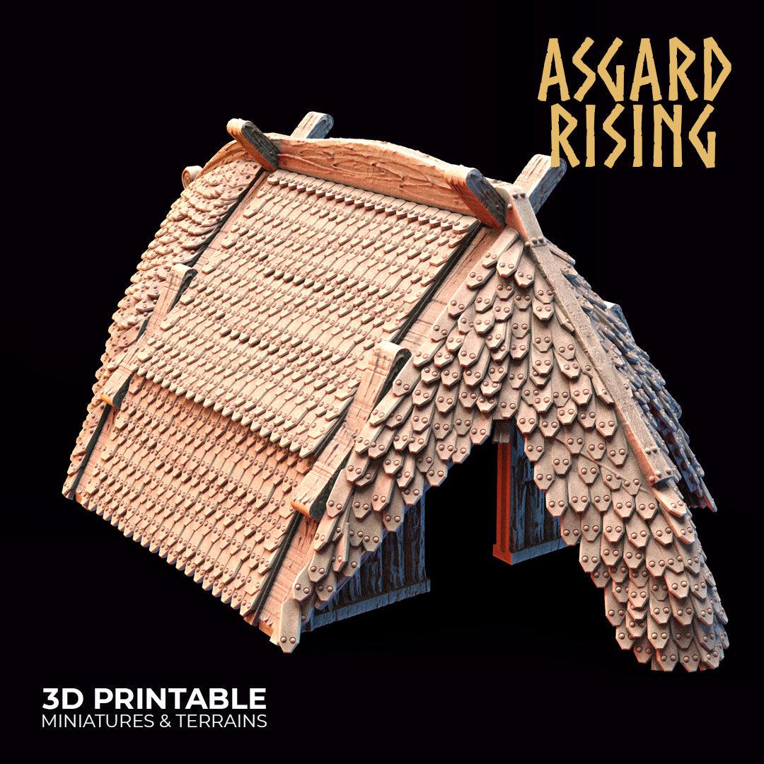 3D Printed Asgard Rising Viking Village Volume 2 Modular Set 28mm - 32mm Ragnarok D&D - 3D Printing Boss 