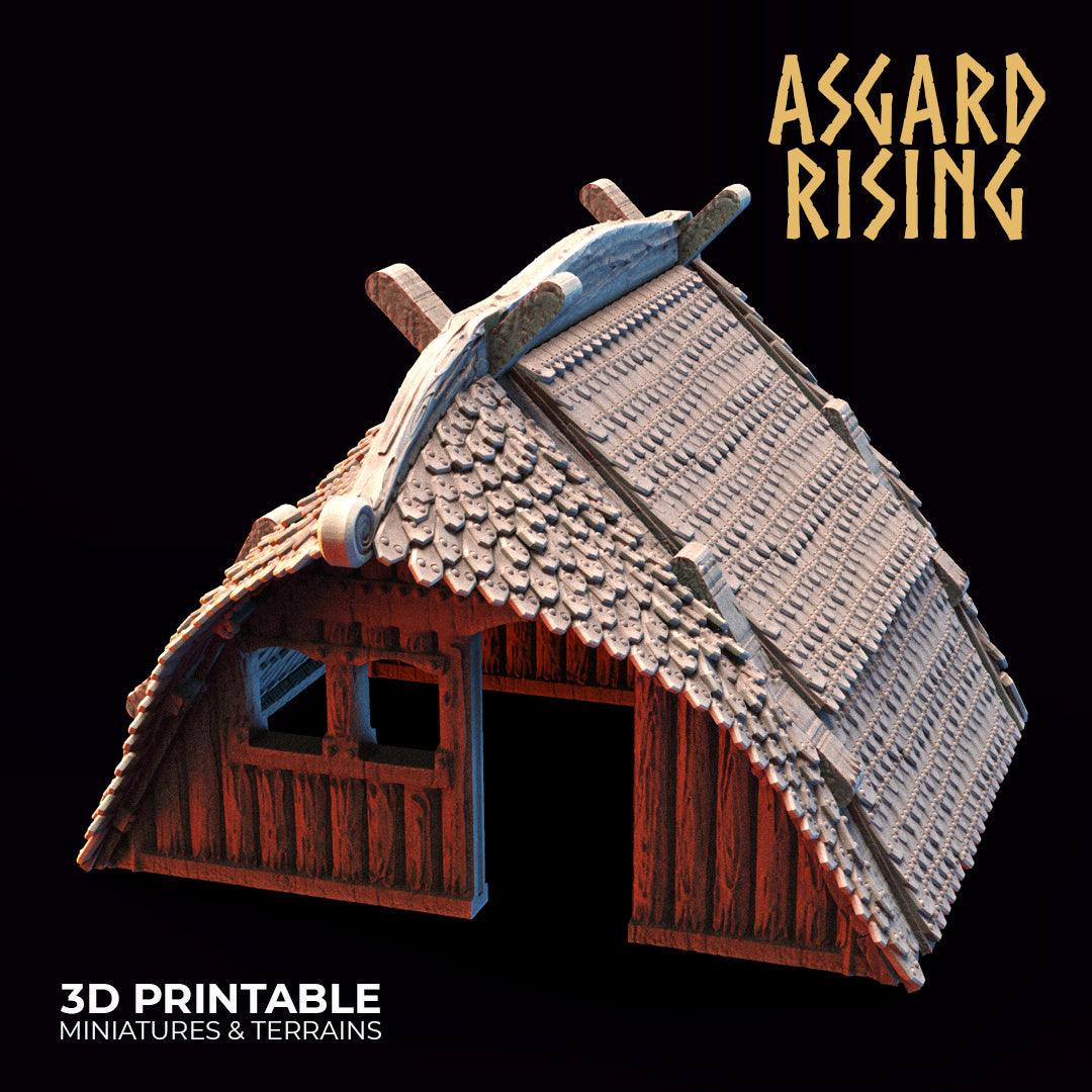 3D Printed Asgard Rising Viking Village Volume 2 Modular Set 28mm - 32mm Ragnarok D&D - 3D Printing Boss 