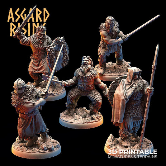 3D Printed Asgard Rising Vikings of the White Bear Clan Hideout Keepers 28mm - 32mm - 3D Printing Boss 
