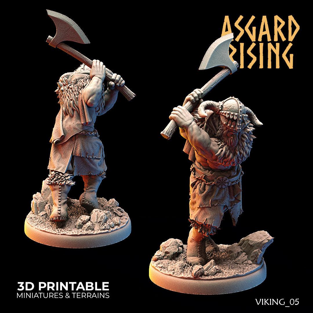 3D Printed Asgard Rising Vikings of the White Bear Clan Warriors 28mm - 32mm - 3D Printing Boss 