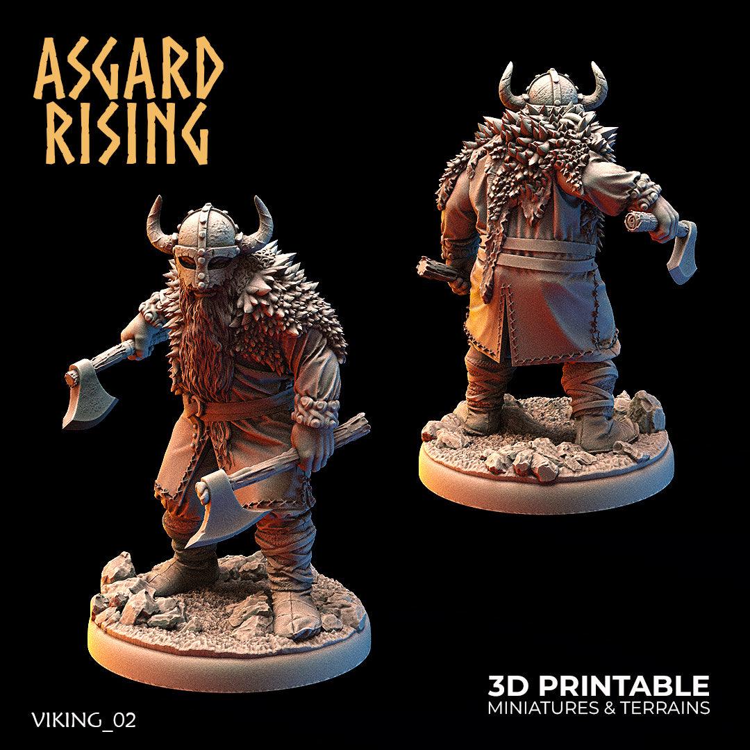 3D Printed Asgard Rising Vikings of the White Bear Clan Warriors 28mm - 32mm - 3D Printing Boss 