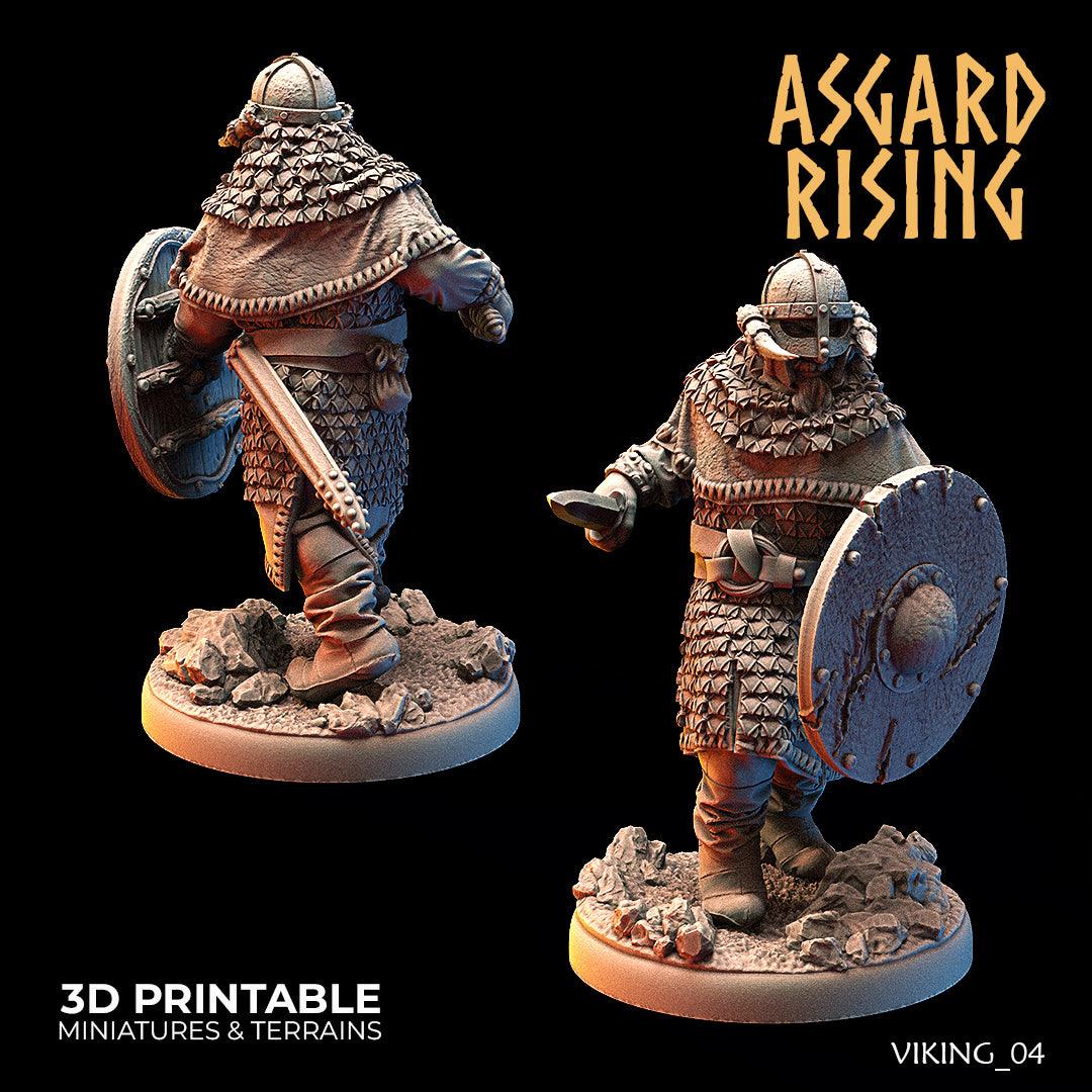 3D Printed Asgard Rising Vikings of the White Bear Clan Warriors 28mm - 32mm - 3D Printing Boss 