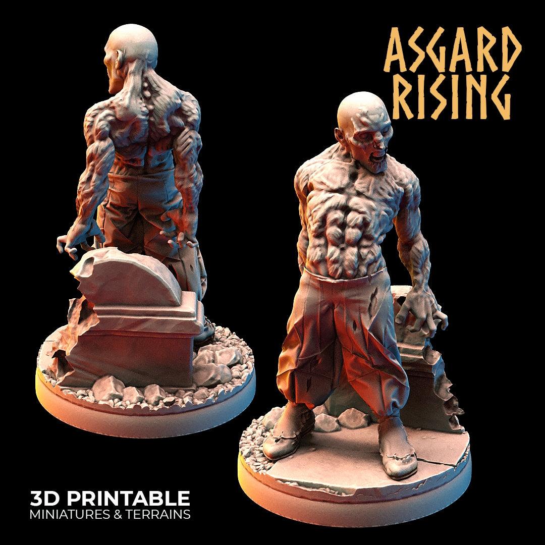 3D Printed Asgard Rising Zombies Undead Set 28mm - 32mm - 3D Printing Boss 