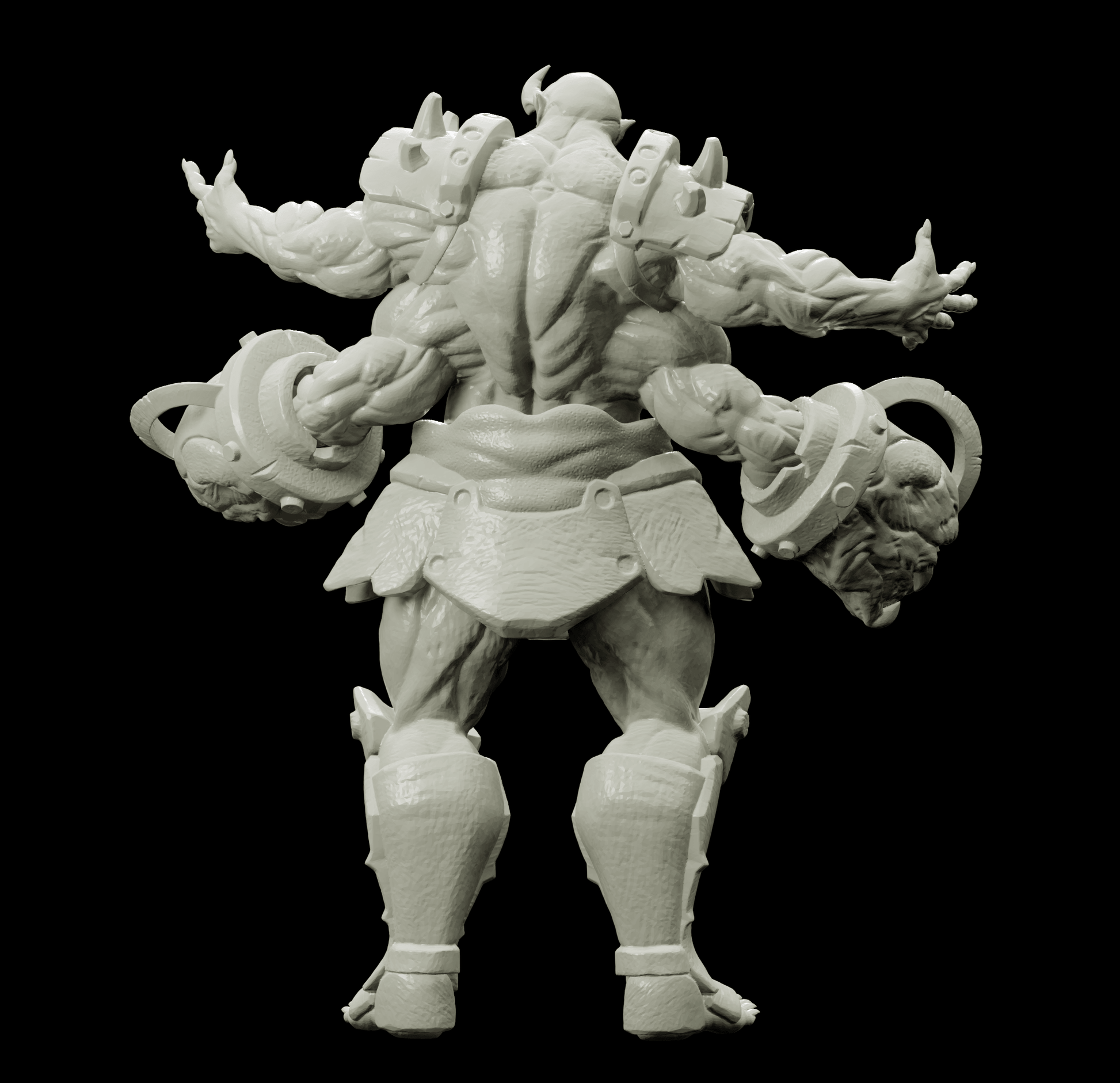 3D Printed Bestiary Vol. 4 Nafarrate - Al'Goleth Demon Fiend 32mm Ragnarok D&D - 3D Printing Boss 