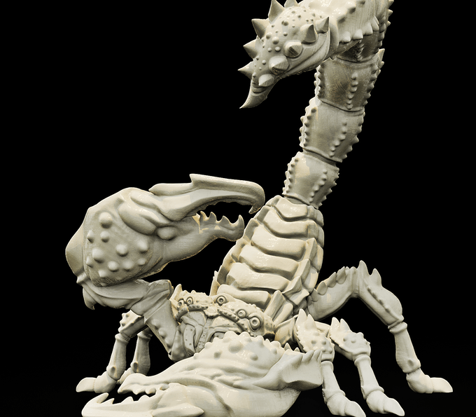 3D Printed Bestiary Vol. 4 Nafarrate - Astrakon Scorpion 32mm Ragnarok D&D - 3D Printing Boss 