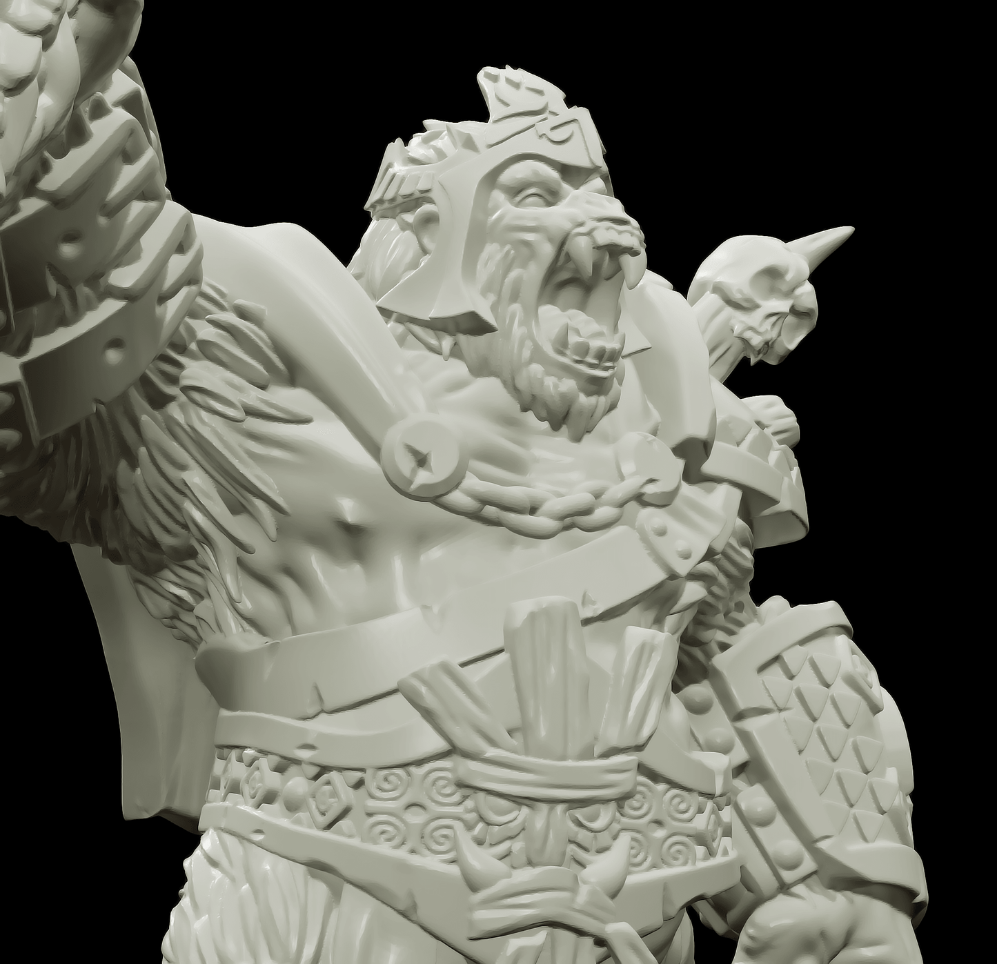 3D Printed Bestiary Vol. 4 Nafarrate - Banzai Gorilla King 32mm Ragnarok D&D - 3D Printing Boss 
