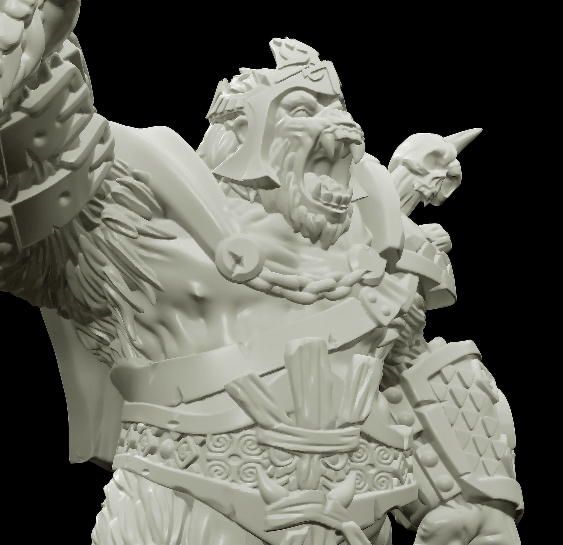3D Printed Bestiary Vol. 4 Nafarrate - Banzai Gorilla King 32mm Ragnarok D&D - 3D Printing Boss 