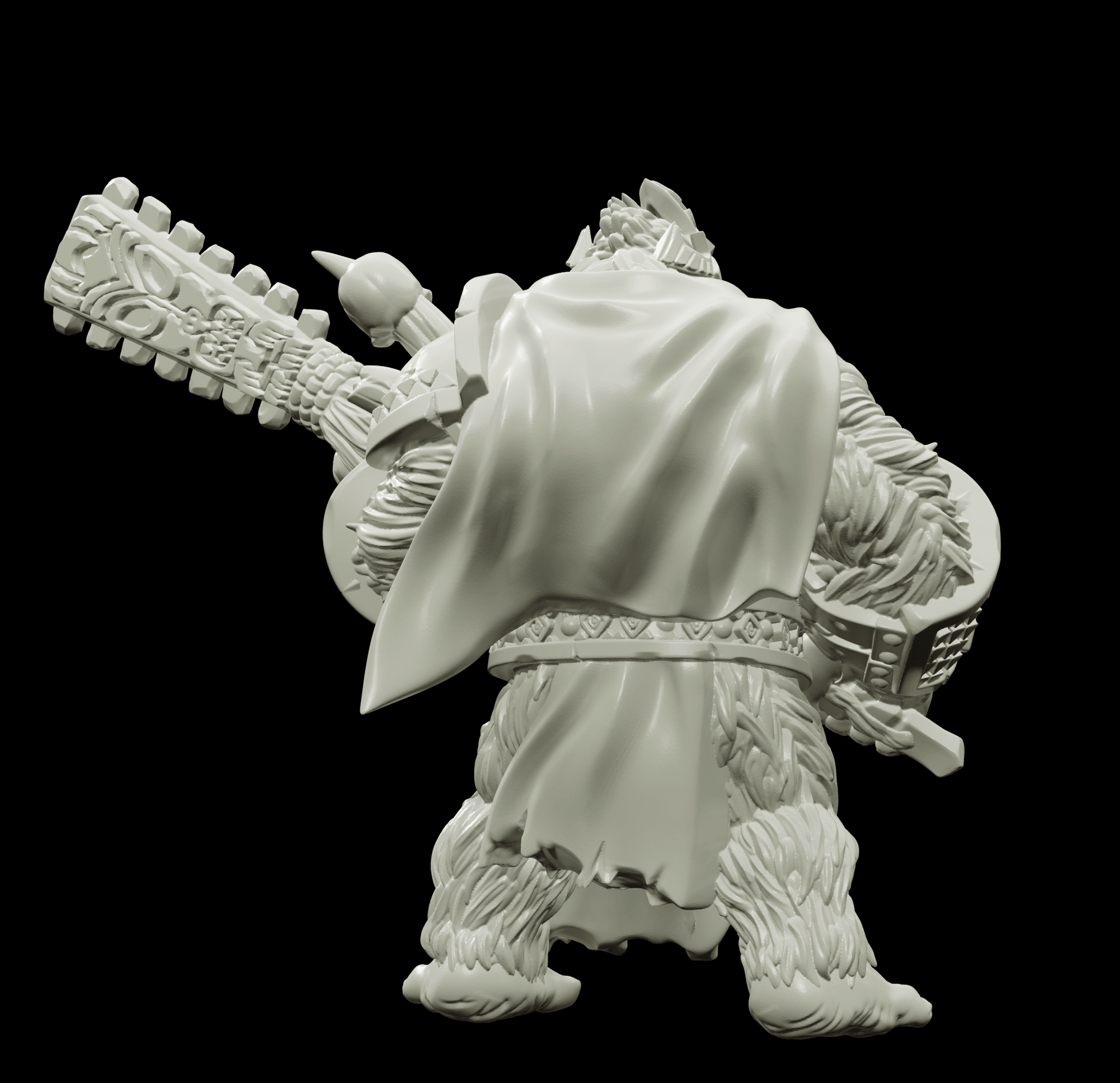 3D Printed Bestiary Vol. 4 Nafarrate - Banzai Gorilla King 32mm Ragnarok D&D - 3D Printing Boss 