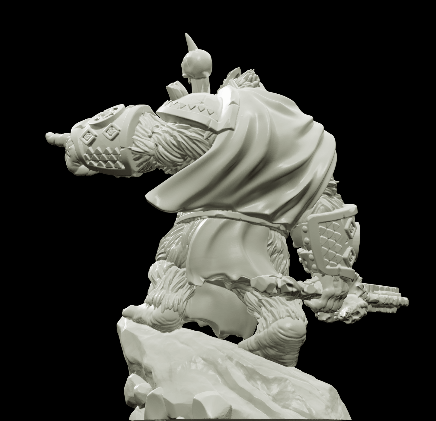3D Printed Bestiary Vol. 4 Nafarrate - Banzai Gorilla King 32mm Ragnarok D&D - 3D Printing Boss 
