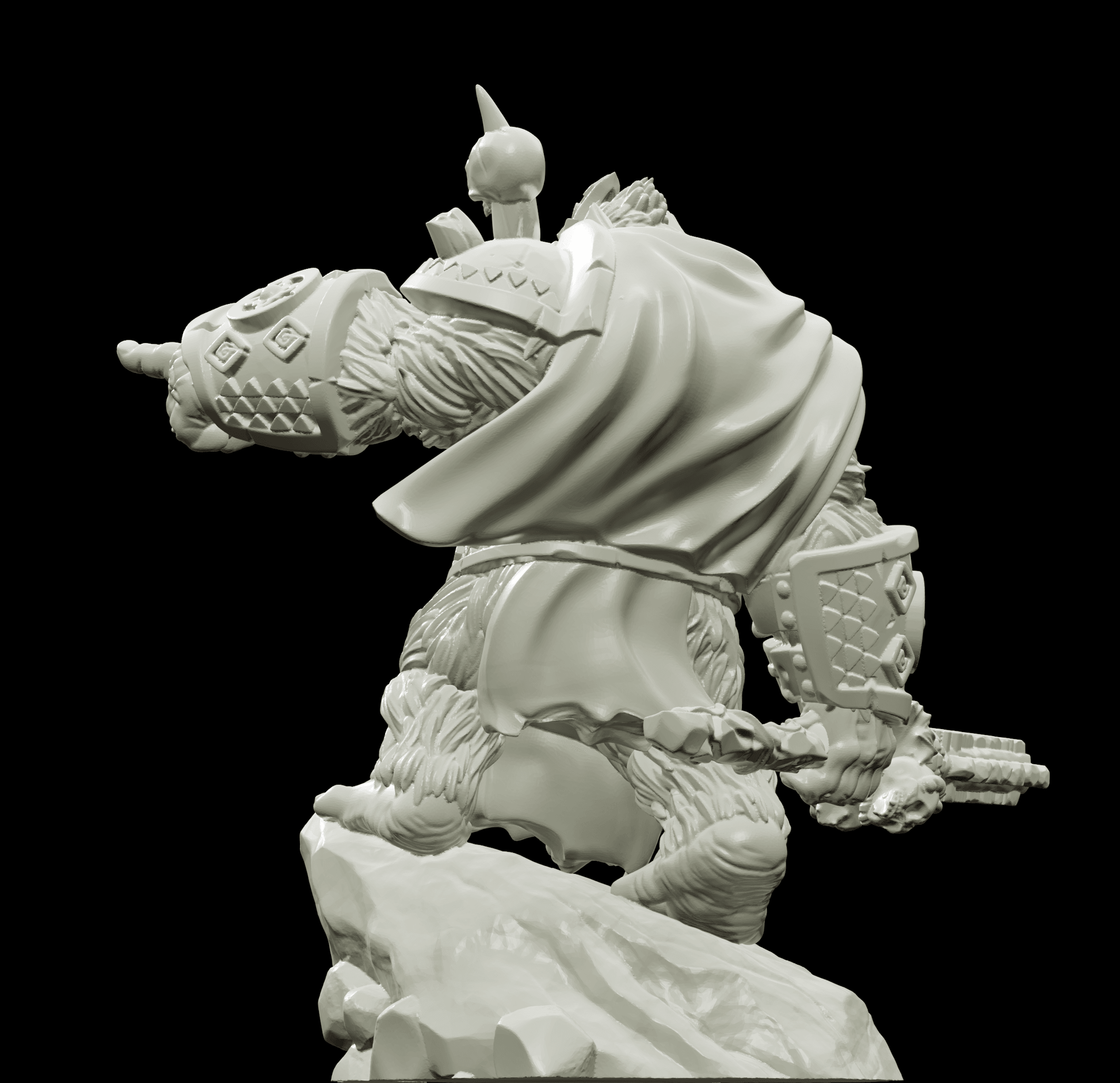 3D Printed Bestiary Vol. 4 Nafarrate - Banzai Gorilla King 32mm Ragnarok D&D - 3D Printing Boss 