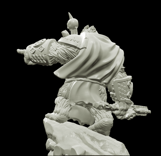 3D Printed Bestiary Vol. 4 Nafarrate - Banzai Gorilla King 32mm Ragnarok D&D - 3D Printing Boss 