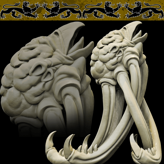3D Printed Bestiary Vol. 4 Nafarrate - Brain Abomination 32mm Ragnarok D&D - 3D Printing Boss 