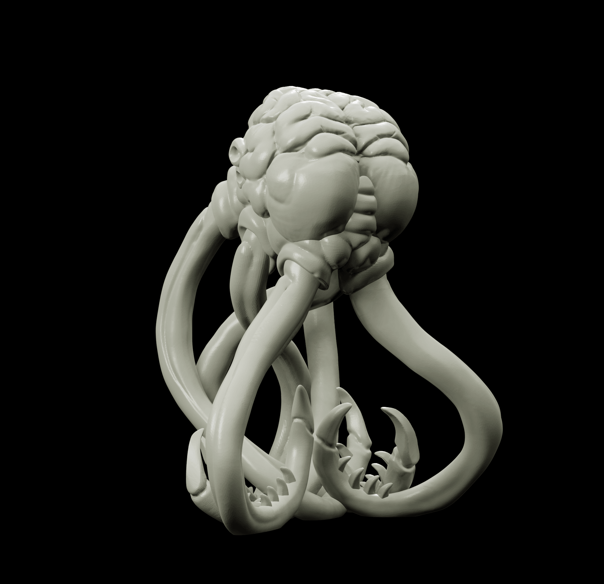 3D Printed Bestiary Vol. 4 Nafarrate - Brain Abomination 32mm Ragnarok D&D - 3D Printing Boss 