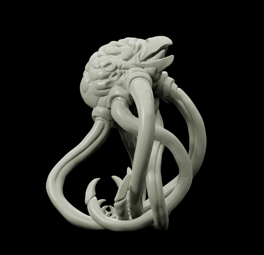 3D Printed Bestiary Vol. 4 Nafarrate - Brain Abomination 32mm Ragnarok D&D - 3D Printing Boss 