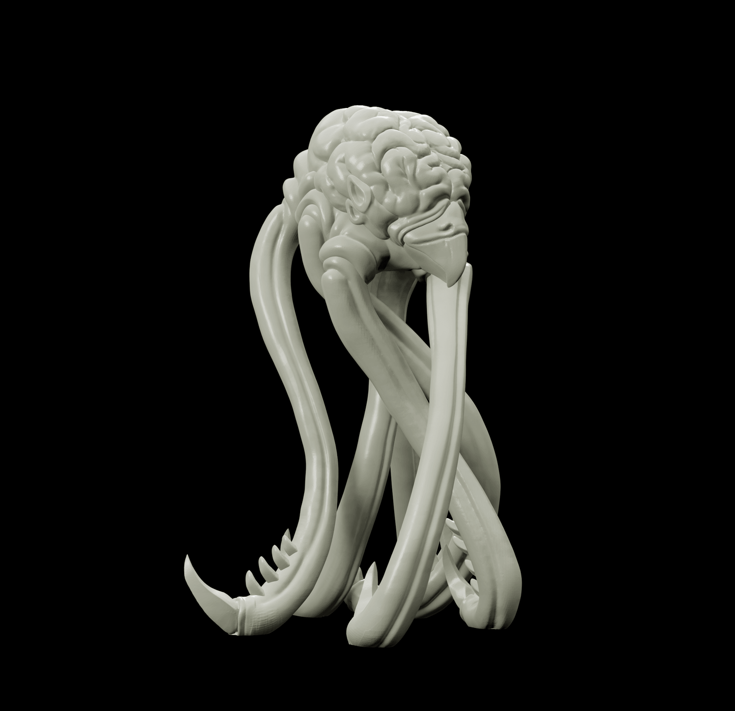 3D Printed Bestiary Vol. 4 Nafarrate - Brain Abomination 32mm Ragnarok D&D - 3D Printing Boss 