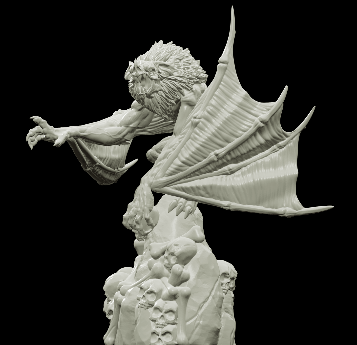3D Printed Bestiary Vol. 4 Nafarrate - Camazotz Demon Fiend 32mm Ragnarok D&D - 3D Printing Boss 