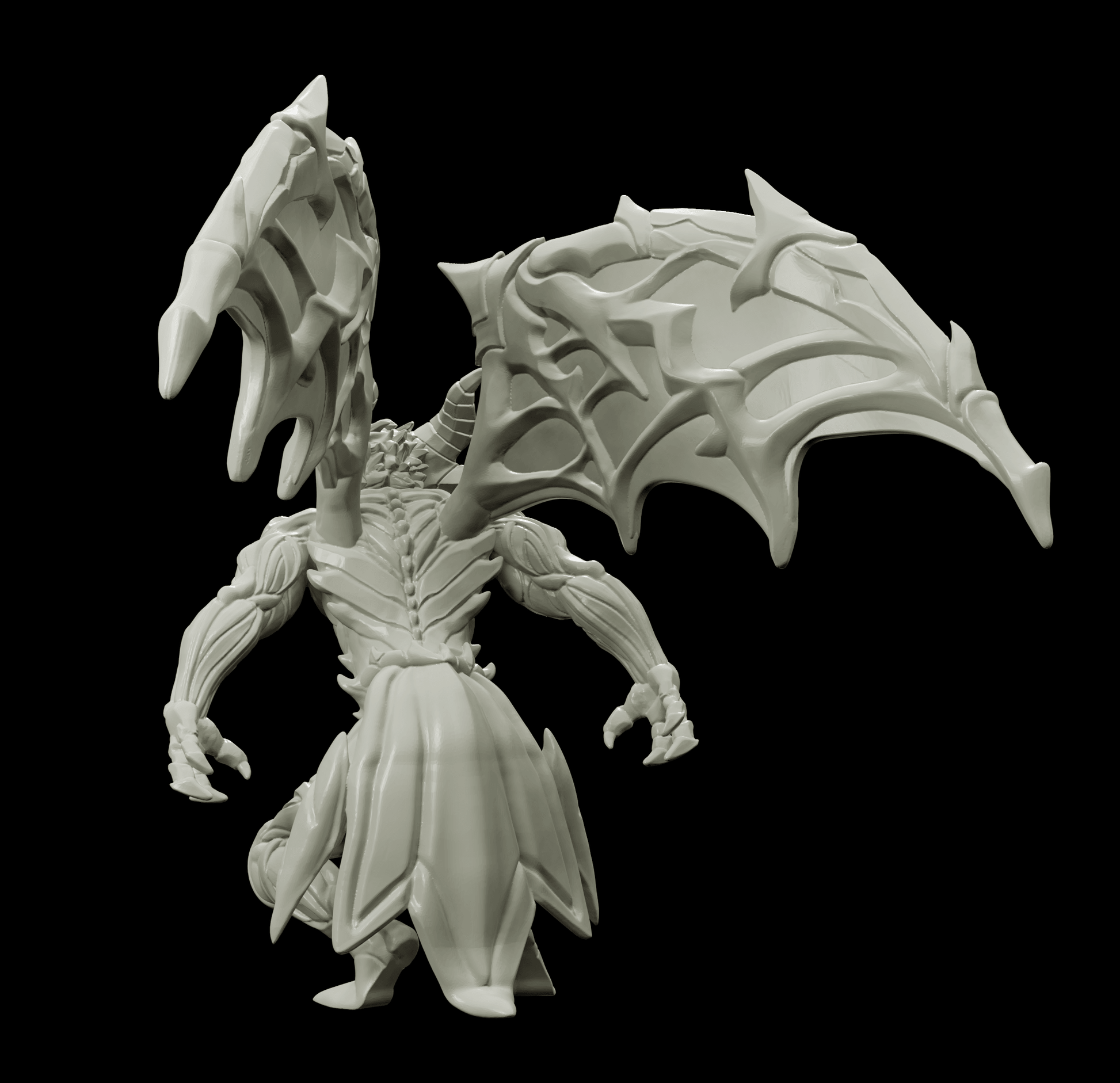 3D Printed Bestiary Vol. 4 Nafarrate - Chernobog Demon Fiend 32mm Ragnarok D&D - 3D Printing Boss 