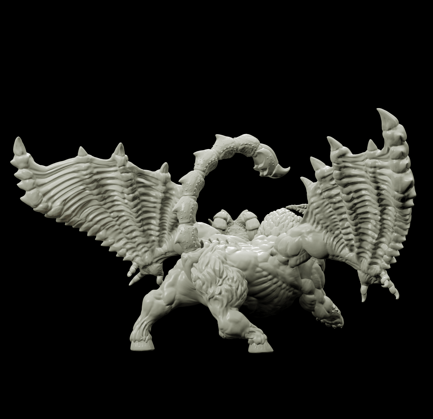 3D Printed Bestiary Vol. 4 Nafarrate - Chimera 32mm Ragnarok D&D - 3D Printing Boss 