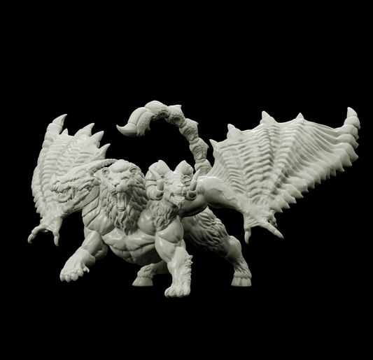 3D Printed Bestiary Vol. 4 Nafarrate - Chimera 32mm Ragnarok D&D - 3D Printing Boss 