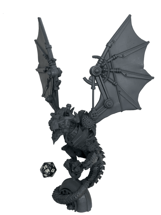 3D Printed Bestiary Vol. 4 Nafarrate - Clockwork Dragon 32mm Ragnarok D&D - 3D Printing Boss 