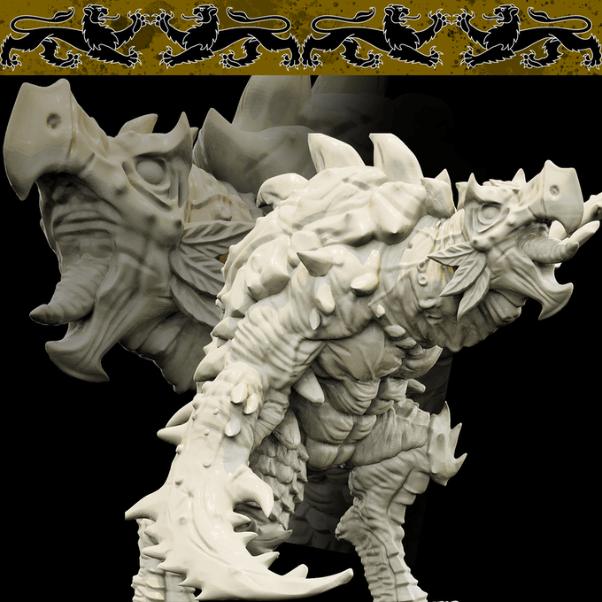 3D Printed Bestiary Vol. 4 Nafarrate - Corvolture Beast 32mm Ragnarok D&D - 3D Printing Boss 