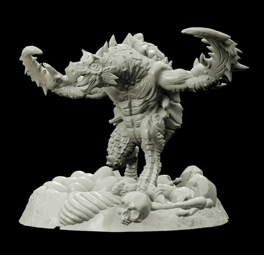 3D Printed Bestiary Vol. 4 Nafarrate - Corvolture Beast 32mm Ragnarok D&D - 3D Printing Boss 