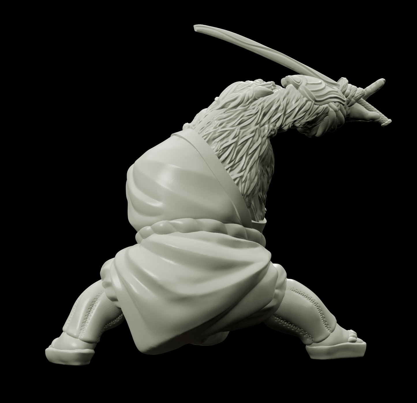 3D Printed Bestiary Vol. 4 Nafarrate - Cu Chulan Bear Monk 32mm Ragnarok D&D - 3D Printing Boss 
