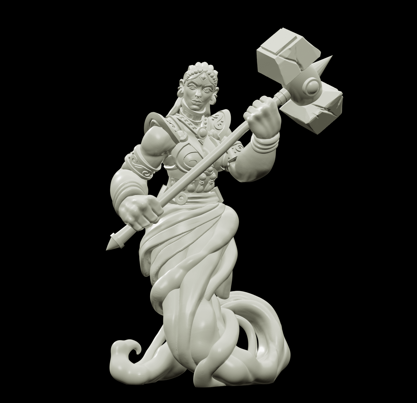 3D Printed Bestiary Vol. 4 Nafarrate - Earth Genie 32mm Ragnarok D&D - 3D Printing Boss 