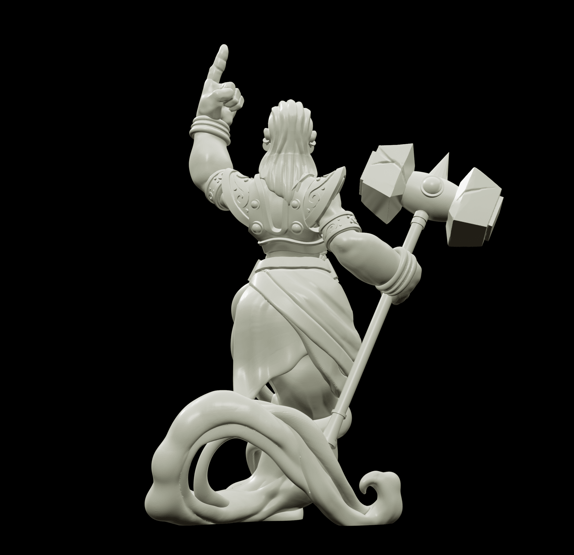 3D Printed Bestiary Vol. 4 Nafarrate - Earth Genie 32mm Ragnarok D&D - 3D Printing Boss 