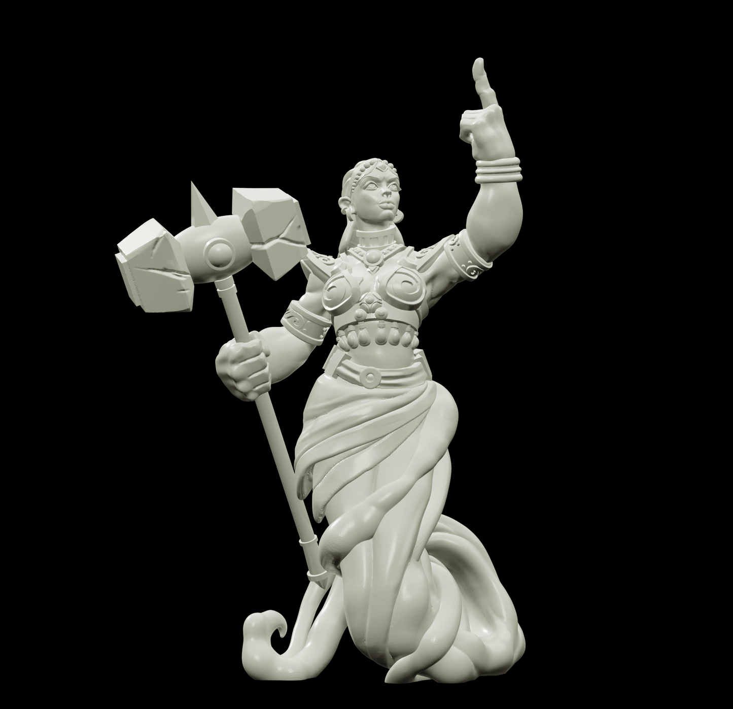 3D Printed Bestiary Vol. 4 Nafarrate - Earth Genie 32mm Ragnarok D&D - 3D Printing Boss 