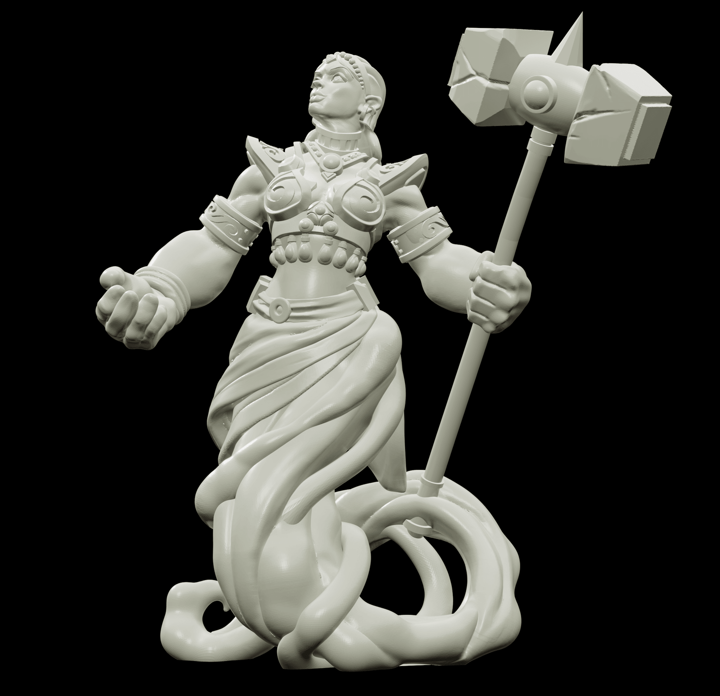3D Printed Bestiary Vol. 4 Nafarrate - Earth Genie 32mm Ragnarok D&D - 3D Printing Boss 