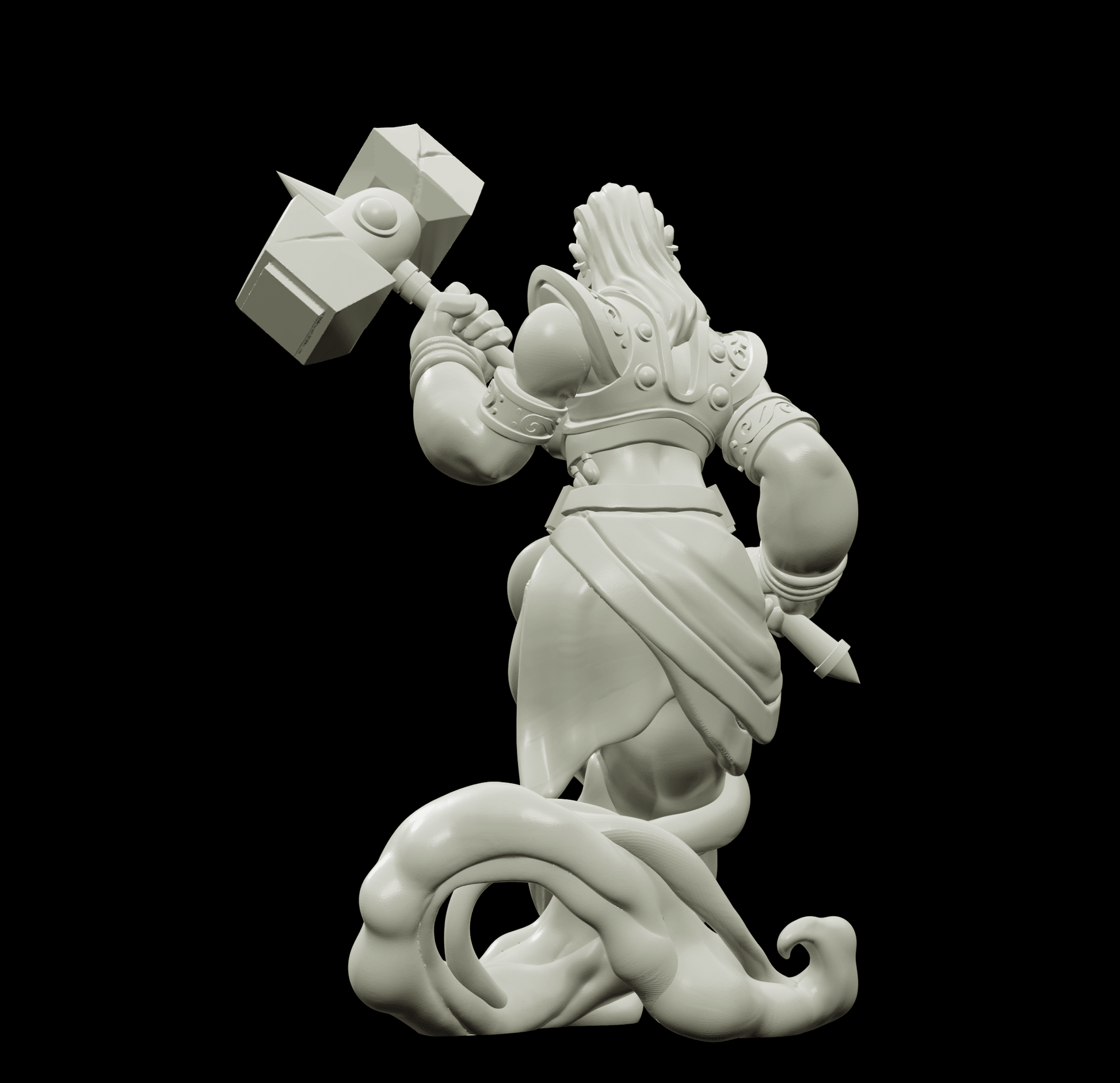 3D Printed Bestiary Vol. 4 Nafarrate - Earth Genie 32mm Ragnarok D&D - 3D Printing Boss 