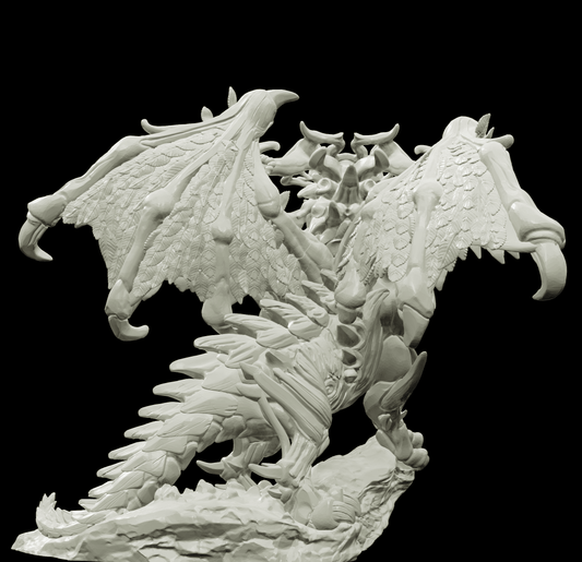 3D Printed Bestiary Vol. 4 Nafarrate - Frukag Forrest Dragon 32mm Ragnarok D&D - 3D Printing Boss 