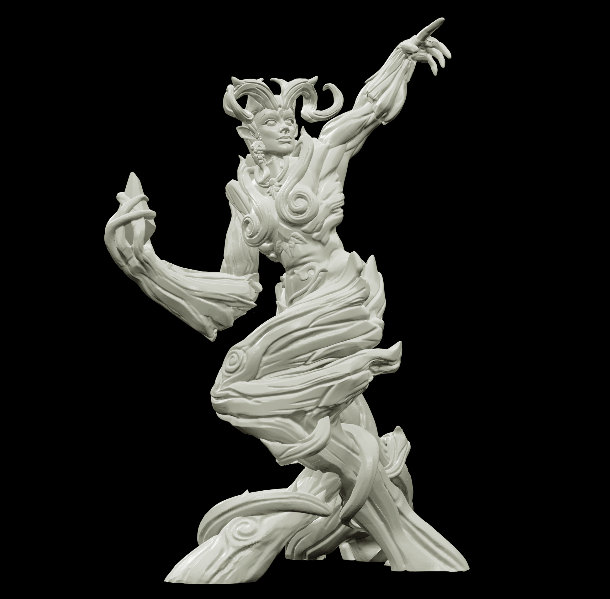 3D Printed Bestiary Vol. 4 Nafarrate - Gaia 32mm Ragnarok D&D - 3D Printing Boss 