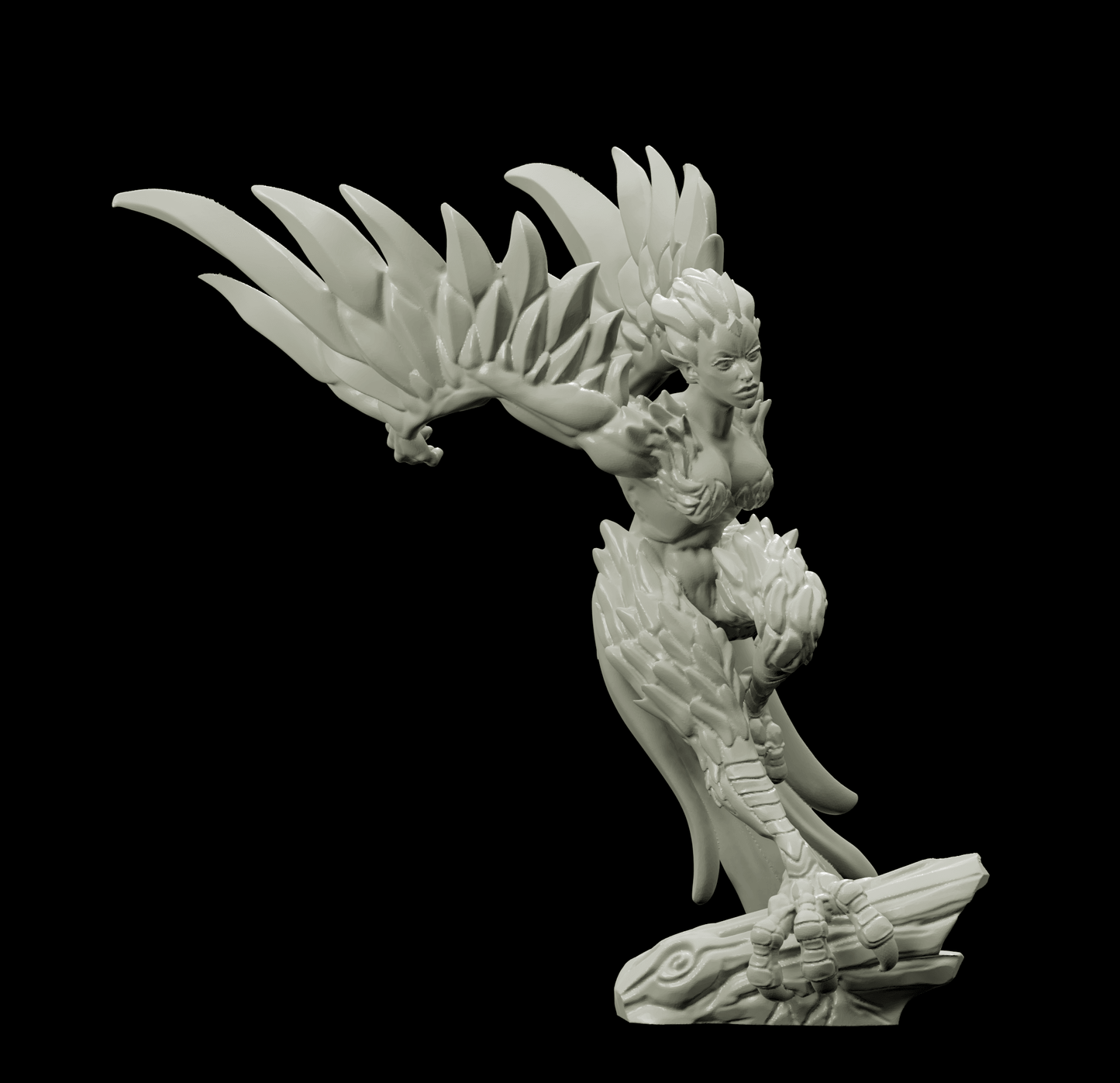 3D Printed Bestiary Vol. 4 Nafarrate - Harpy 32mm Ragnarok D&D - 3D Printing Boss 
