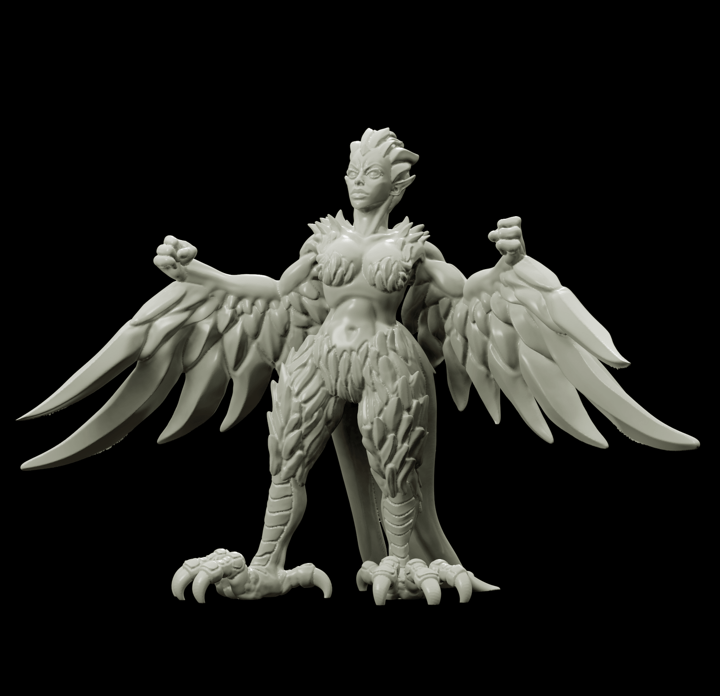 3D Printed Bestiary Vol. 4 Nafarrate - Harpy 32mm Ragnarok D&D - 3D Printing Boss 