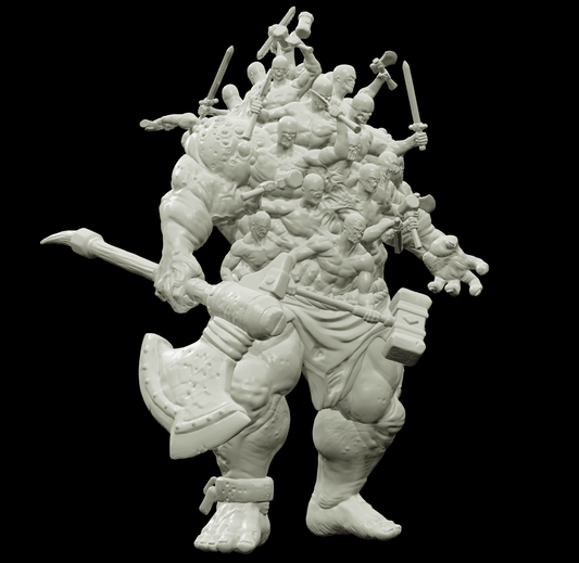 3D Printed Bestiary Vol. 4 Nafarrate - Hecatoncheires Giant 32mm Ragnarok D&D - 3D Printing Boss 