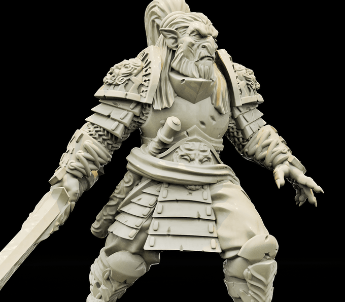 3D Printed Bestiary Vol. 4 Nafarrate - Hobgoblin 32mm Ragnarok D&D - 3D Printing Boss 