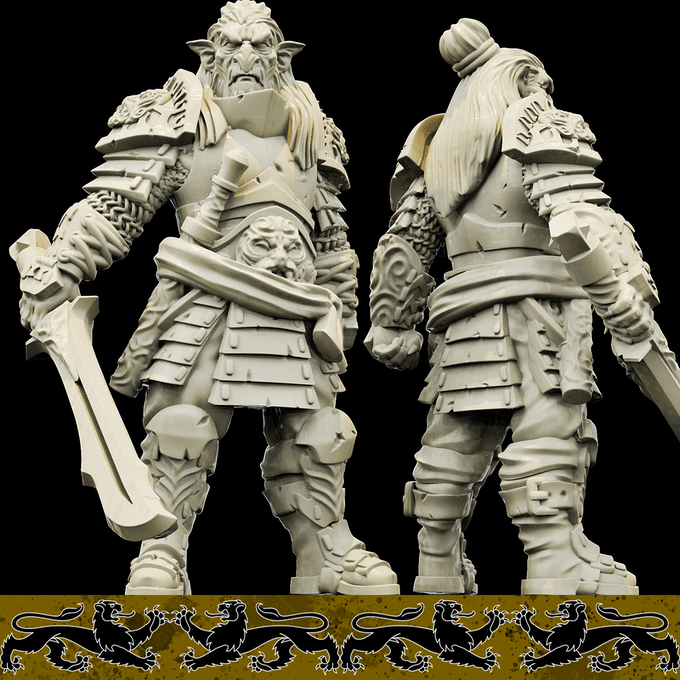 3D Printed Bestiary Vol. 4 Nafarrate - Hobgoblin 32mm Ragnarok D&D - 3D Printing Boss 