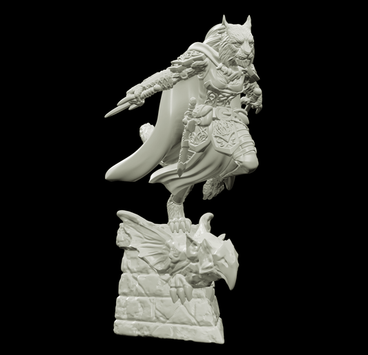3D Printed Bestiary Vol. 4 Nafarrate - Ishu Tigress 32mm Ragnarok D&D - 3D Printing Boss 