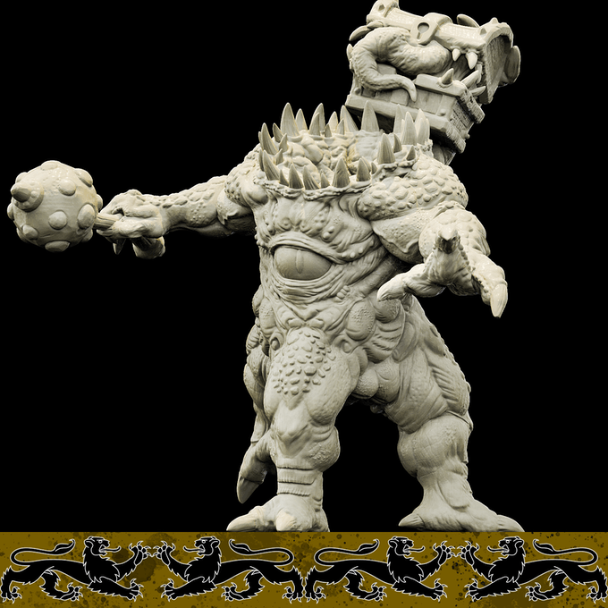 3D Printed Bestiary Vol. 4 Nafarrate - Iutreli Abomination 32mm Ragnarok D&D - 3D Printing Boss 