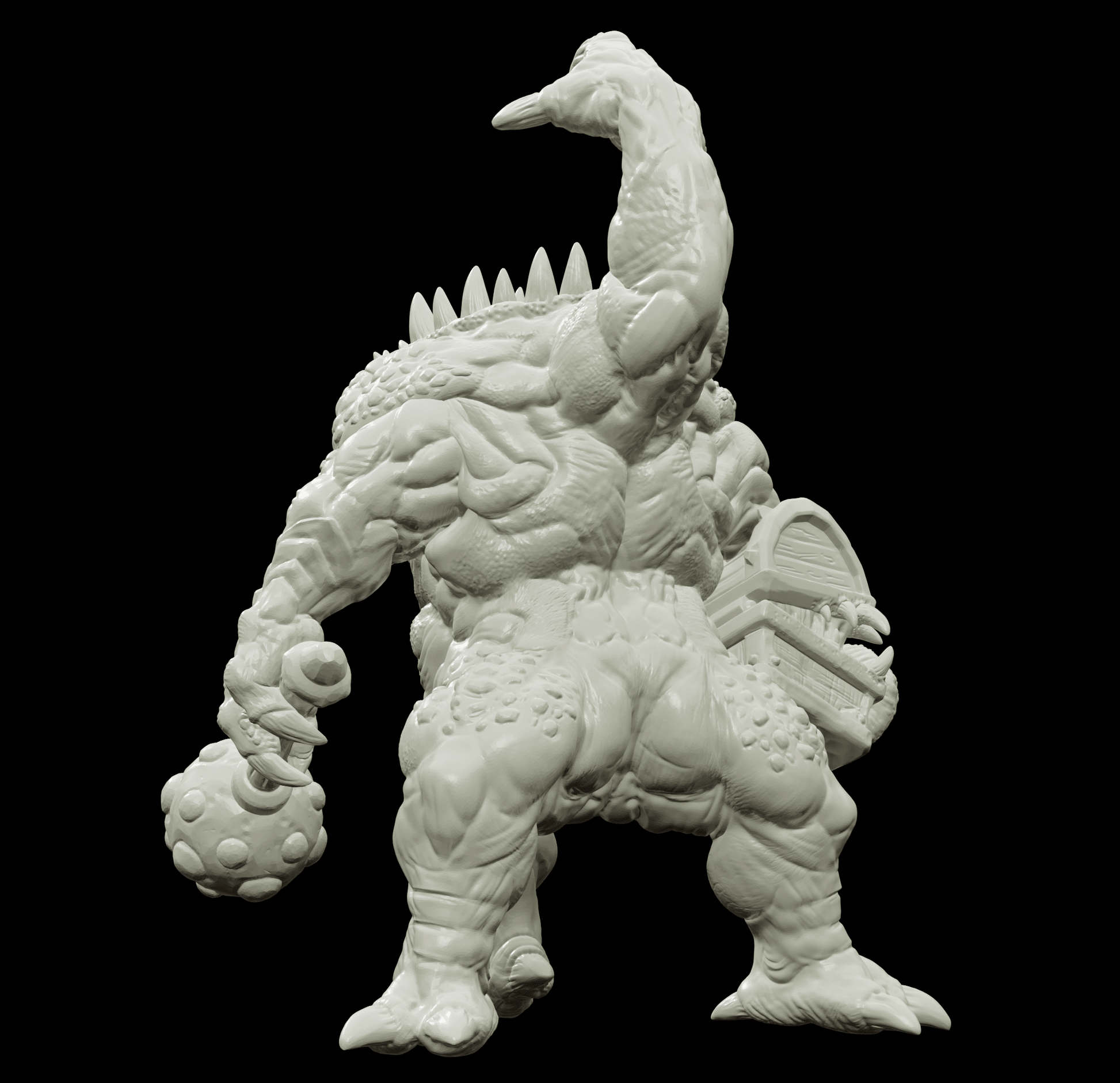 3D Printed Bestiary Vol. 4 Nafarrate - Iutreli Abomination 32mm Ragnarok D&D - 3D Printing Boss 