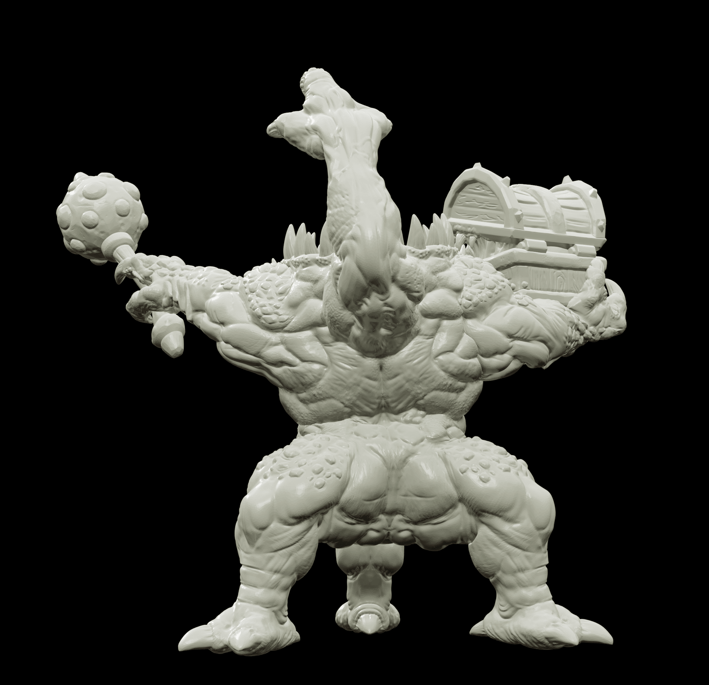 3D Printed Bestiary Vol. 4 Nafarrate - Iutreli Abomination 32mm Ragnarok D&D - 3D Printing Boss 